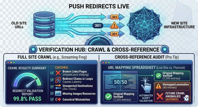 Here's the reality. Website migrations are high-stakes projects. There's no sugarcoating that. But the vast majority of migration disasters don't happen because migrations are inherently dangerous. They happen because teams skip steps, rush timelines, and treat SEO as an afterthought rather than a core requirement.

With the right SEO migration strategy, a clear migration roadmap, and disciplined SEO execution across every phase, you can migrate your website without losing your search engine rankings. In fact, you can come out the other side with better organic performance than you started with.

Every step in this SEO website migration checklist exists for a reason. The redirect mapping prevents broken backlinks. The content migration strategy preserves topical authority. The performance benchmarking gives you visibility into what's working and what needs fixing. And the post-migration monitoring catches problems before they snowball into full-blown traffic crises.

Think of this checklist as your site migration risk mitigation playbook. Print it out. Share it with every team member involved. Whether you're a project manager overseeing a website migration project, an SEO specialist running the technical SEO work, or a business owner trying to protect your lead generation pipeline, every person involved needs to understand the process.

The smartest brands don't treat migrations as purely technical projects. They treat them as strategic moments for SEO growth. A chance to rebuild smarter, optimize harder, and establish a stronger search visibility preservation foundation than they had before. They focus on performance optimization, organic traffic retention, search-intent optimization, and entity-based SEO principles to make the new site even more competitive than the old one.